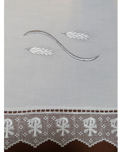 Toalha de Altar JHS - Prata