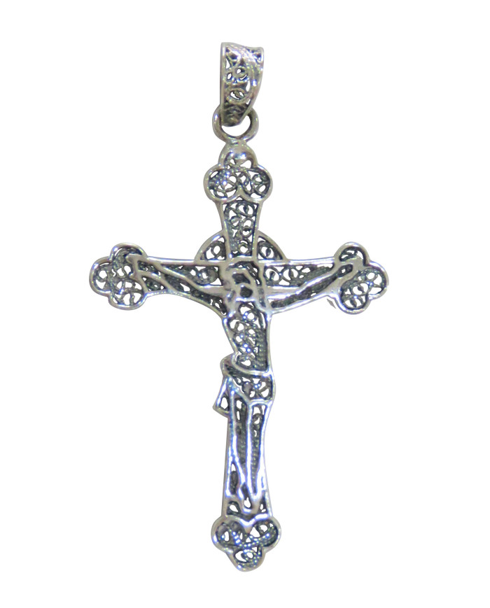 Cruz de Prata efeito encadeado