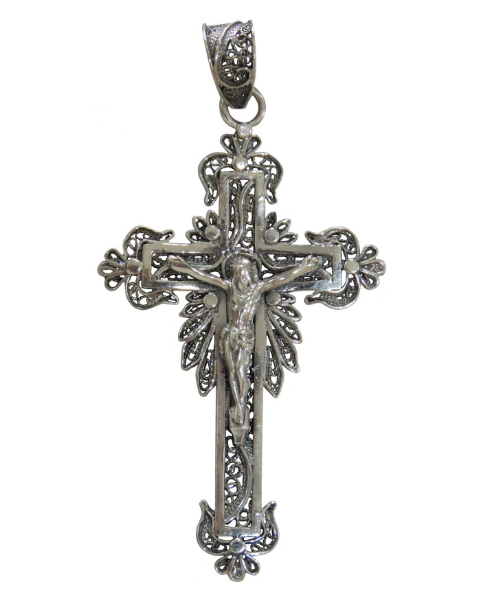 Cruz de Prata efeito encadeado