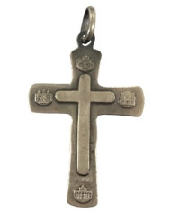 Cruz de Prata efeito encadeado