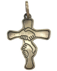 Cruz de Prata efeito encadeado