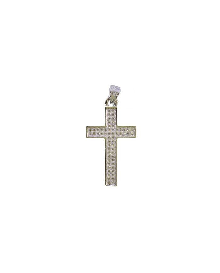 Cruz de Prata efeito encadeado