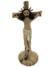 Crucifixo de pousar - Cristo em metal