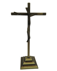 Crucifixo de pousar - Cristo em metal
