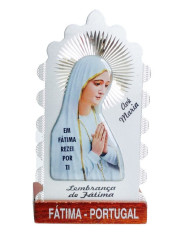 Placa de alumínio c/ Fátima