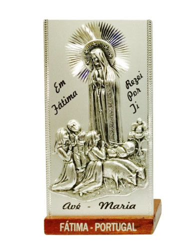 Placa de alumínio c/ Fátima