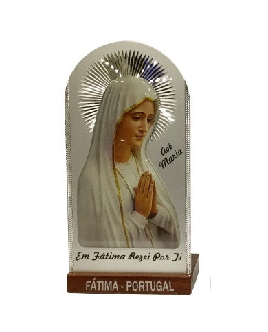Placa de alumínio c/ Fátima