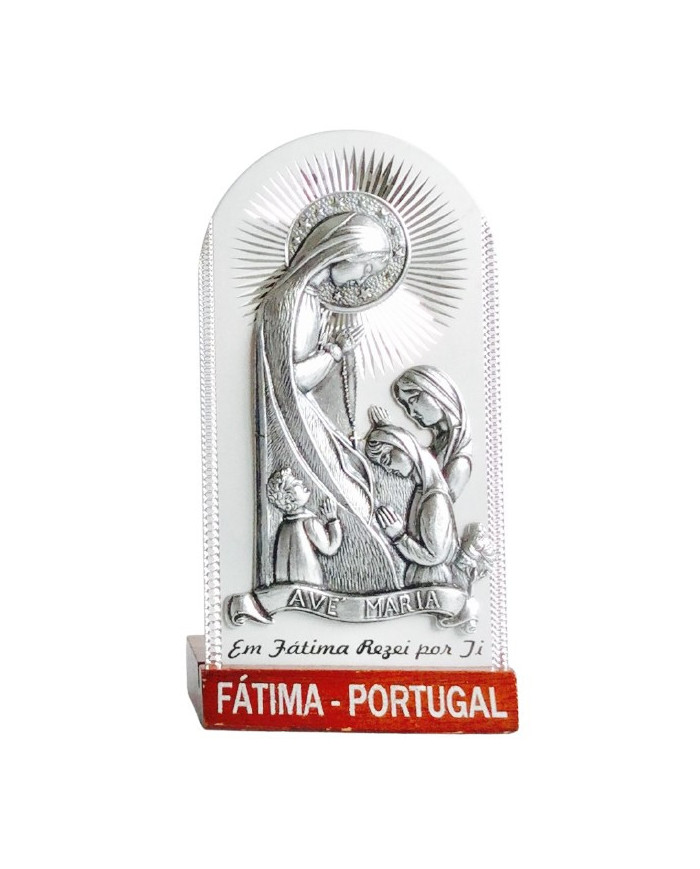Placa de alumínio c/ Fátima