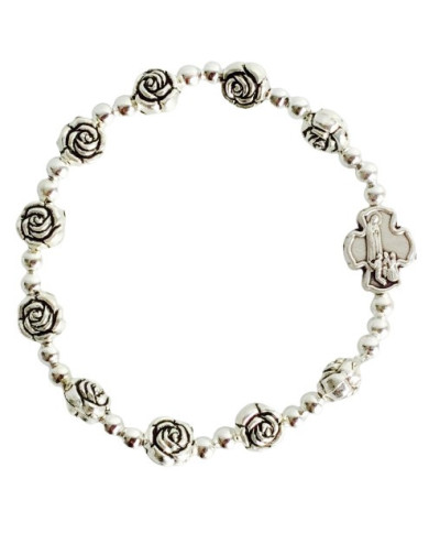 Pulseira c/ Rosas - Metal