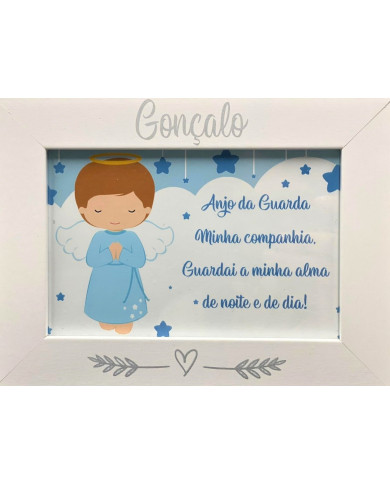 Quadro - Anjo da Guarda (Azul)