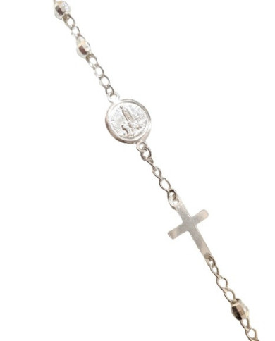 Pulseira - Dezena de Prata nº1