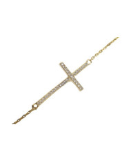 Pulseira - Cruz com zircónias