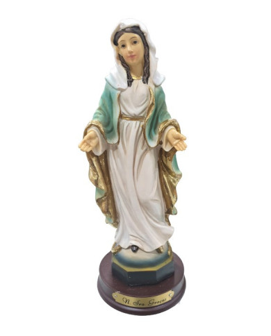 Nª. Sra. das Graças com medalhas - Resina