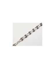 Terço de prata - conta riscada