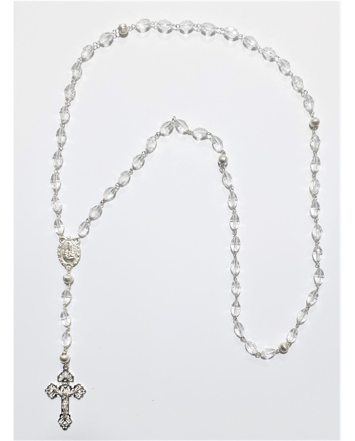 Terço Cristal - Prata 925