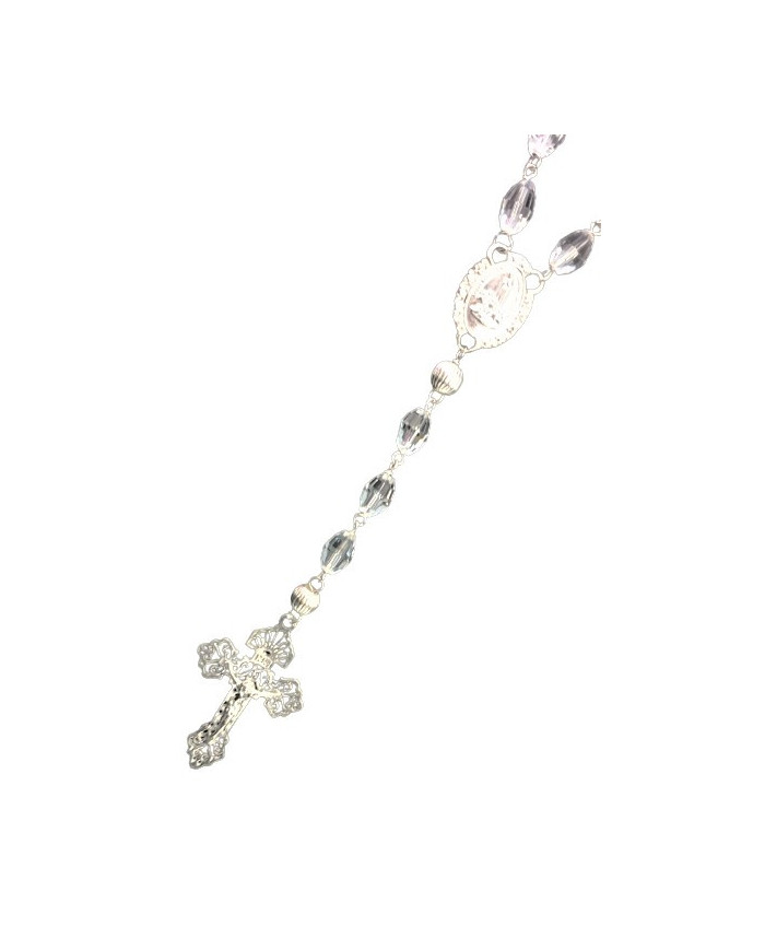 Terço Cristal - Prata 925