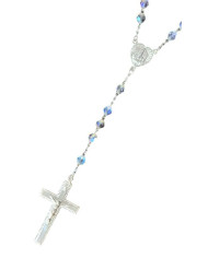 Terço Cristal Reflexos - Prata 925