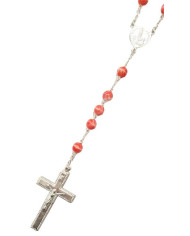 Terço virdo rosa - Prata 925