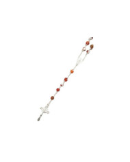 Terço Jaspe Castanho - Prata 925