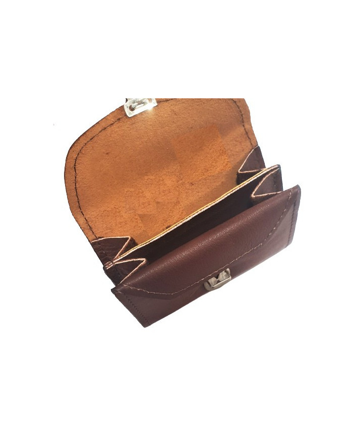 Carteira em Pele com mola