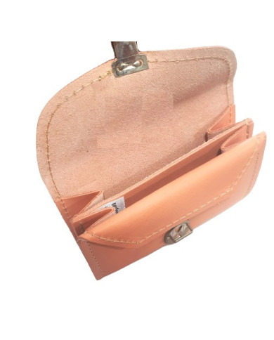 Carteira em Pele com mola