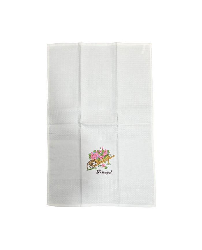 Pano de Cozinha - Carrinho de Flores