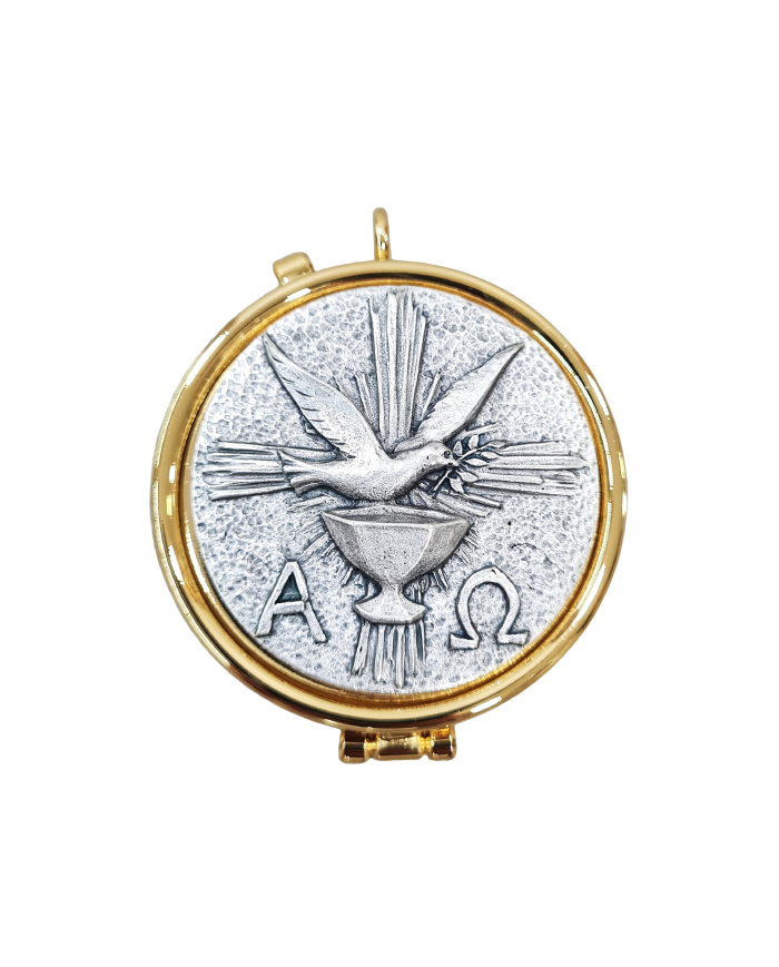 Teca Litúrgica c/ Pomba e Cálice