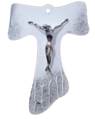 Cruz colorida - Vidro