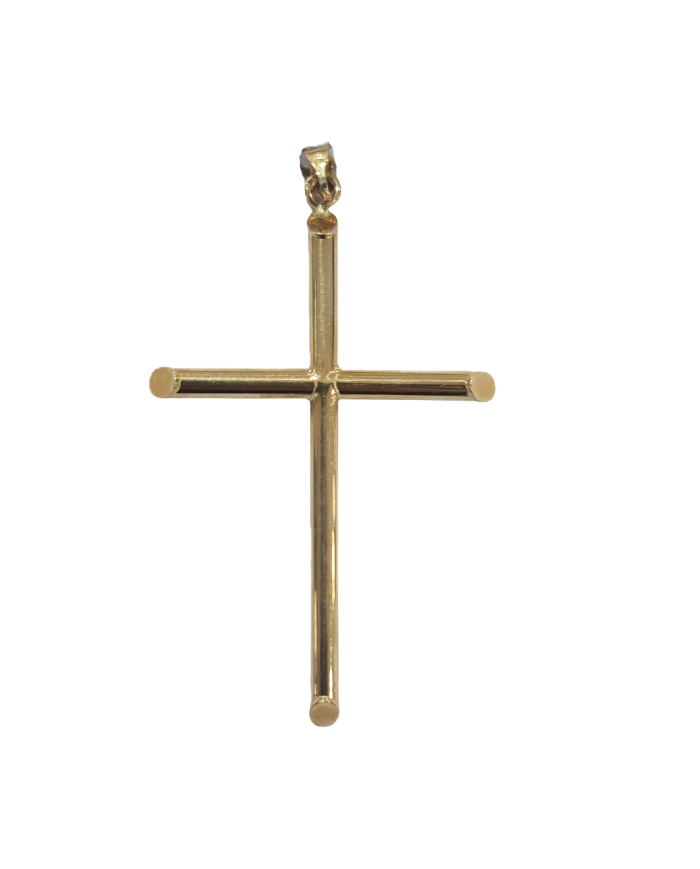 Cruz Ouro - Pontas Diagonais Simples