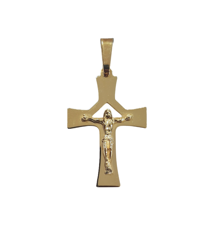 Cruz Ouro Com Cristo