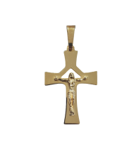 Cruz Ouro - Pontas Diagonais Simples