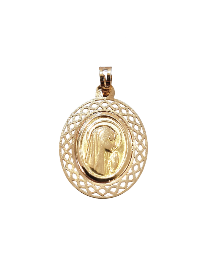 Medalha Oval Trabalhada Medalha Oval Trabalhada