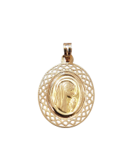 Medalha Oval Trabalhada Medalha Oval Trabalhada